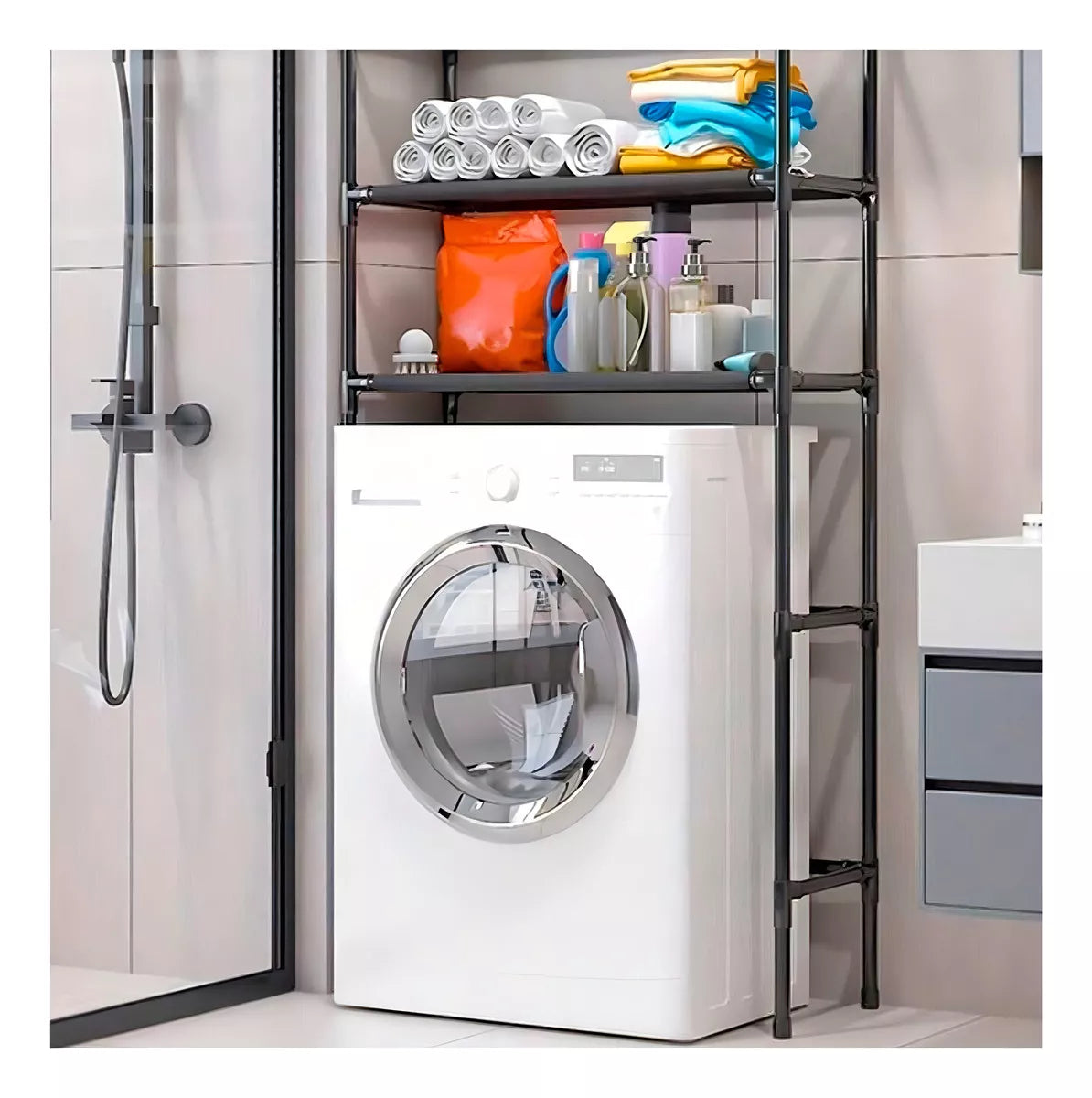 ESTANTE ORGANIZADOR LAVADORA Y BAÑO